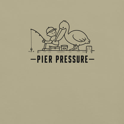 Pier Pressure Florida coastal wildlife graphic in khaki