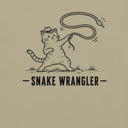 Snake Wrangler Florida snake graphic in khaki