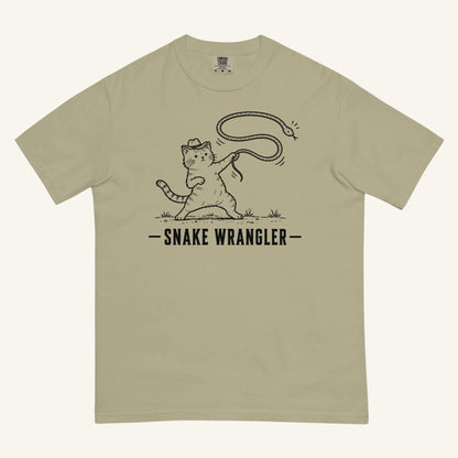 Snake Wrangler Florida snake graphic t-shirt in khaki