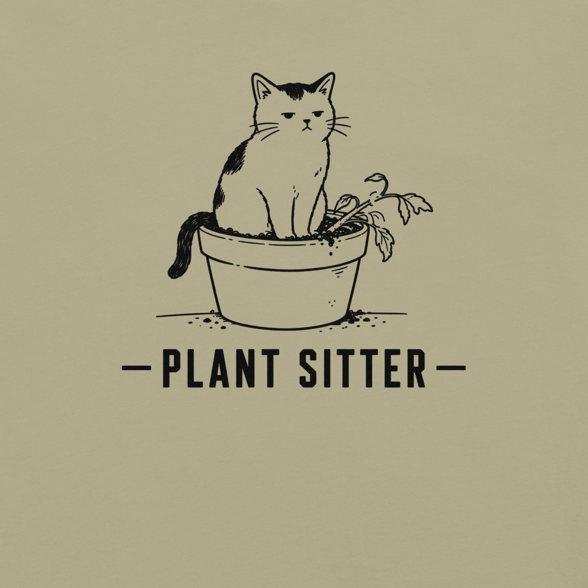 Plant Sitter Florida wildlife graphic in khaki