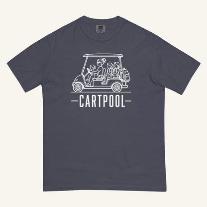 Cartpool Florida golf cart family graphic t-shirt in navy