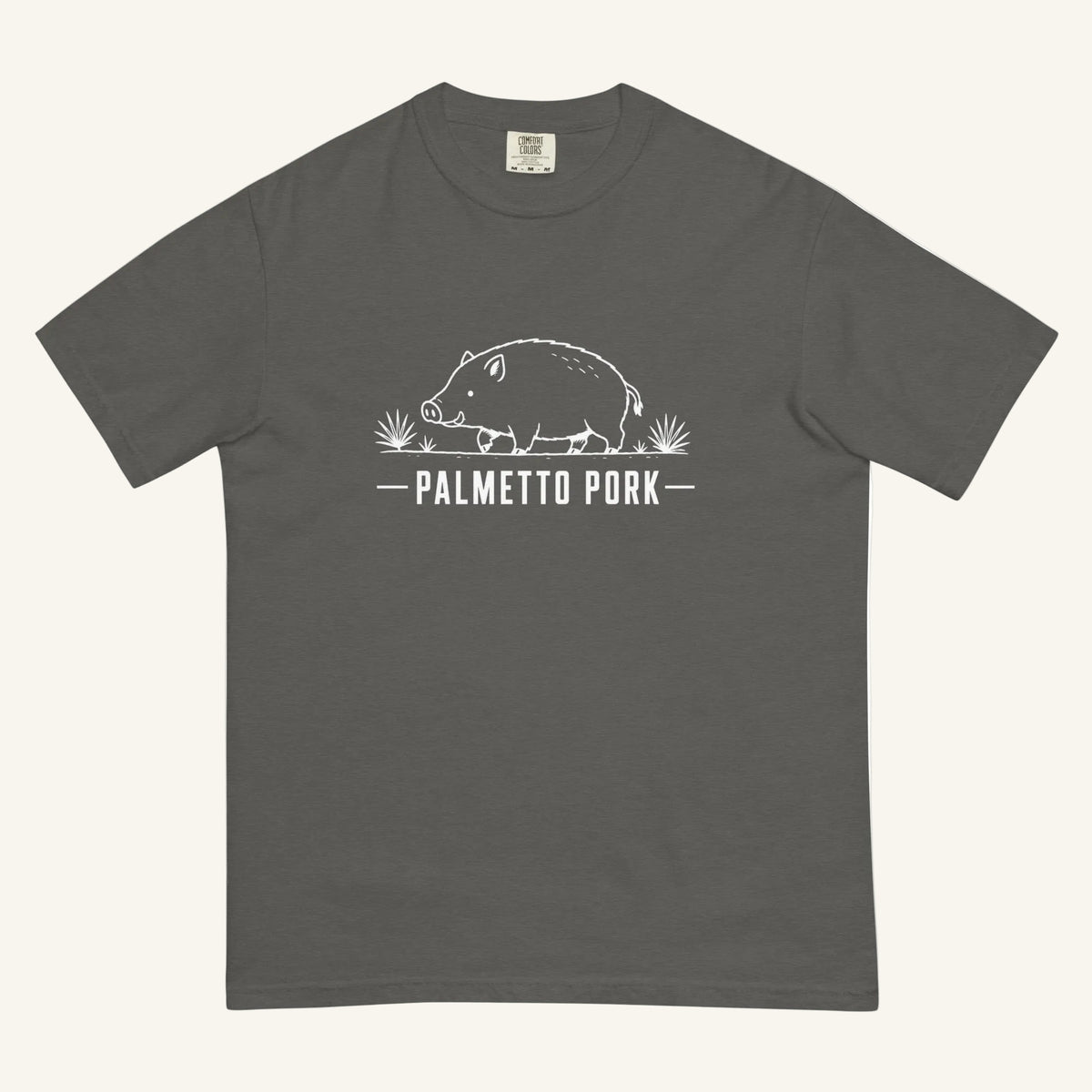 Palmetto Pork Florida boar graphic t-shirt in pepper