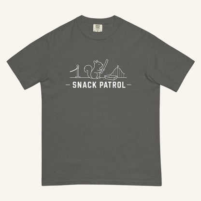 Snack Patrol Florida squirrel graphic t-shirt in pepper
