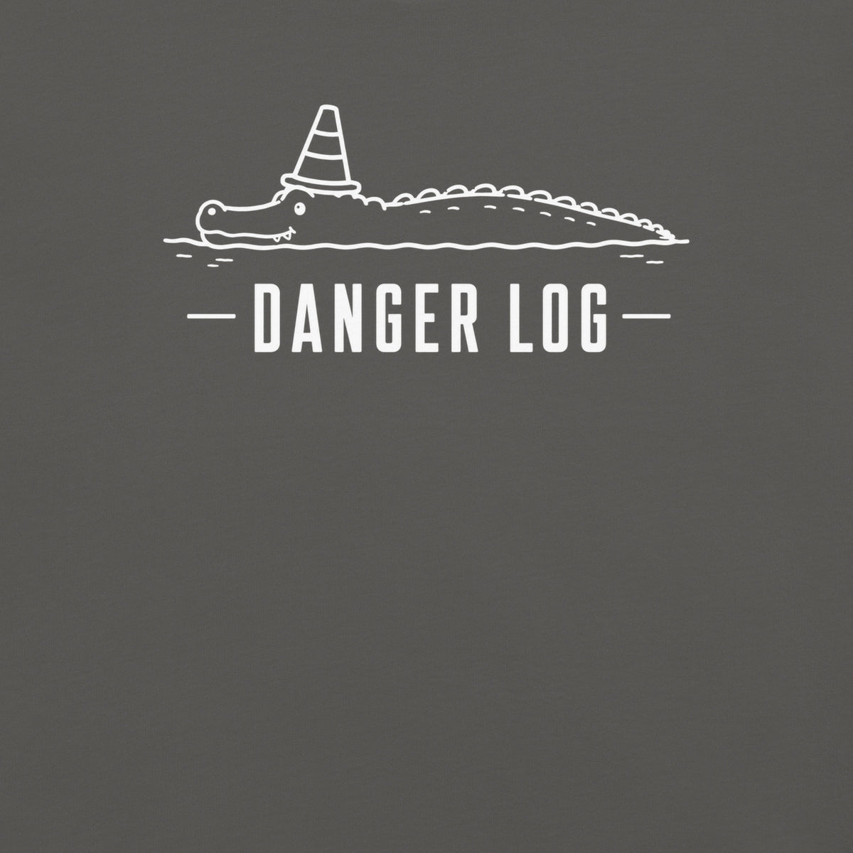 Danger Log Florida alligator graphic in pepper