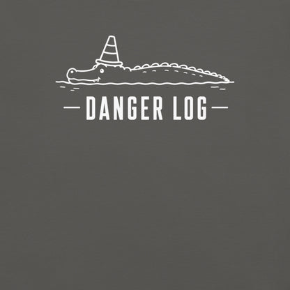 Danger Log Florida alligator graphic in pepper