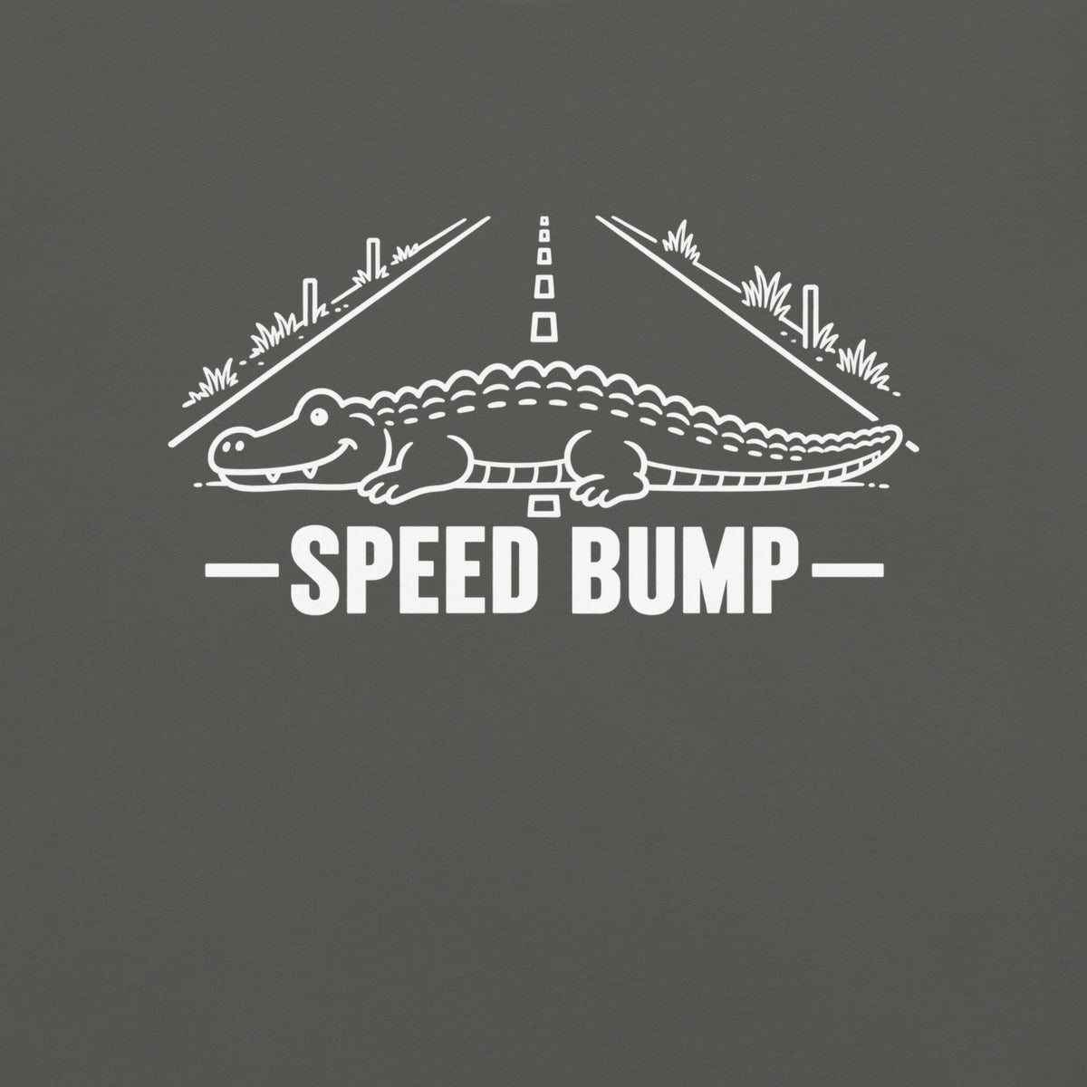 Speed Bump Florida alligator graphic in pepper