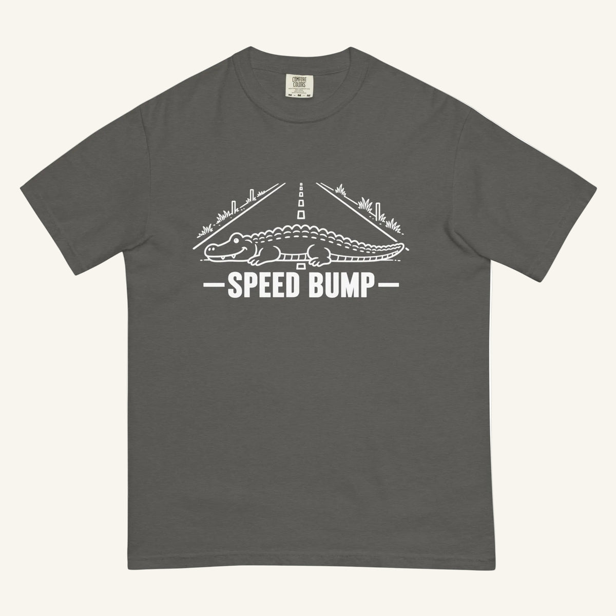 Speed Bump Florida alligator graphic t-shirt in pepper