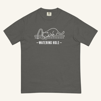 Watering Hole Florida wildlife graphic t-shirt in pepper