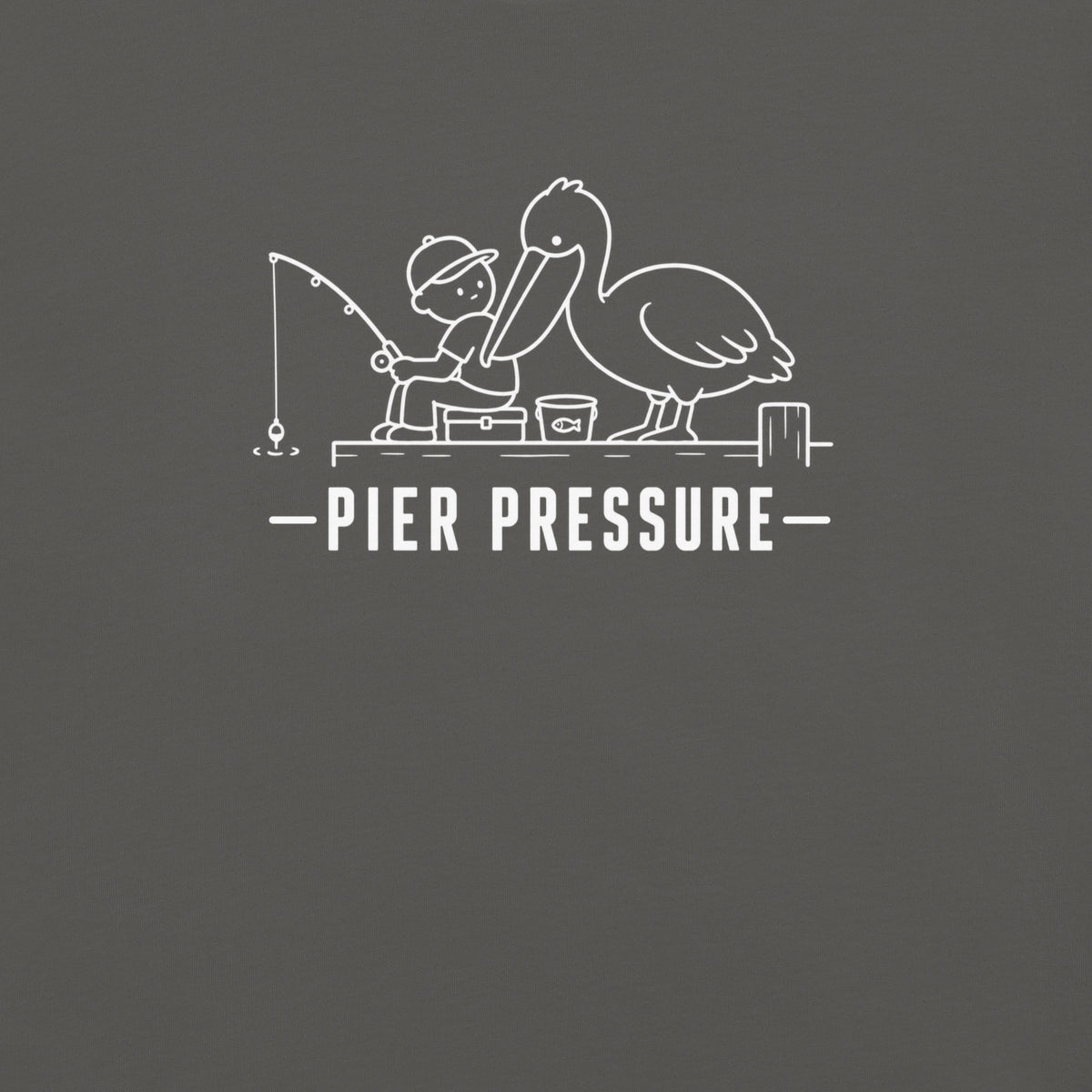 Pier Pressure Florida coastal wildlife graphic in pepper