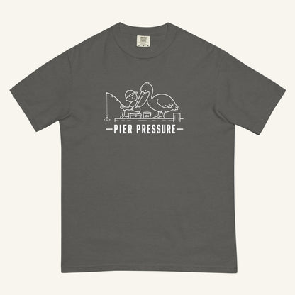 Pier Pressure Florida coastal wildlife graphic t-shirt in pepper