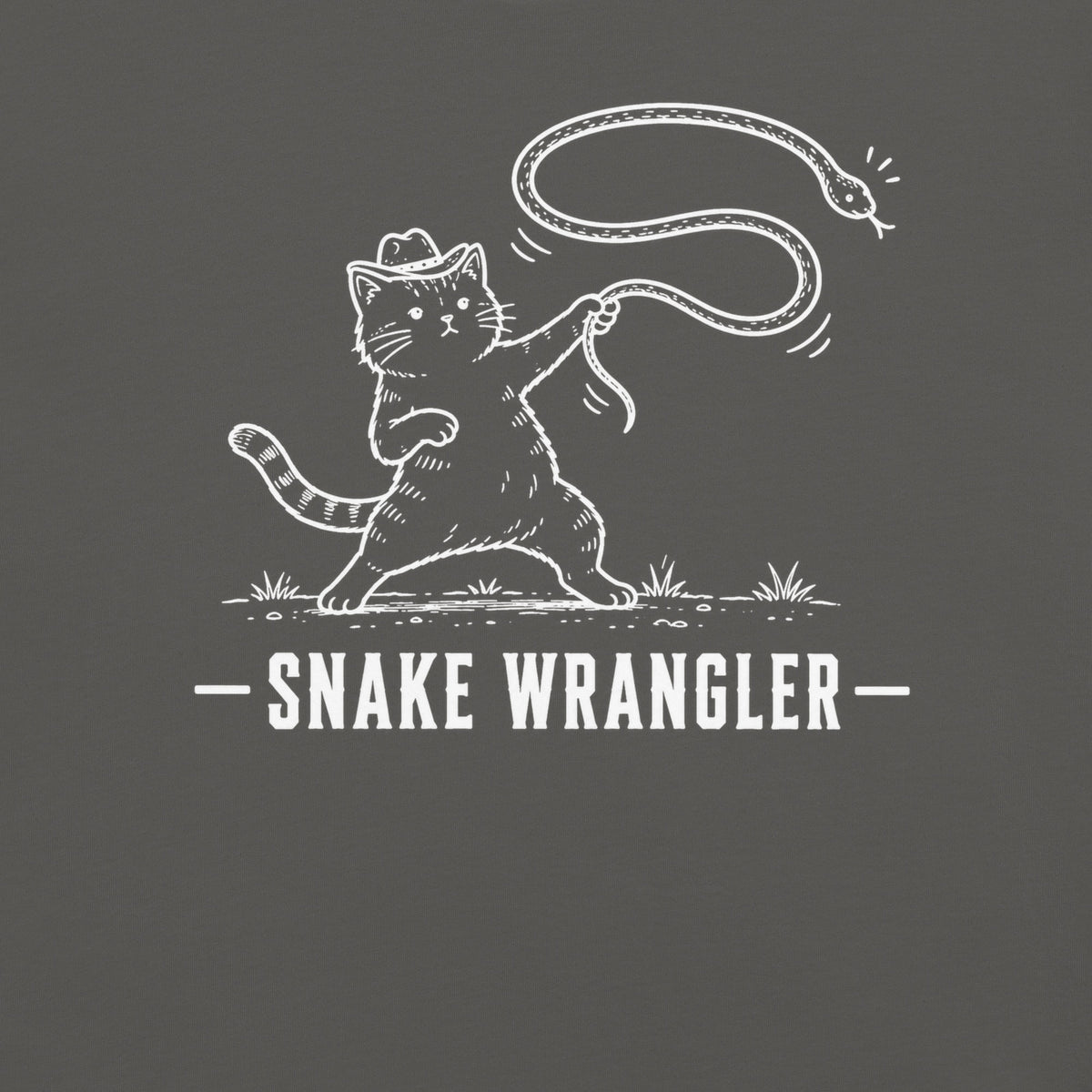 Snake Wrangler Florida snake graphic in pepper