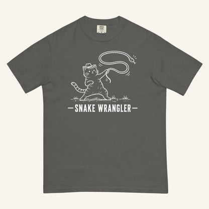Snake Wrangler Florida snake graphic t-shirt in pepper