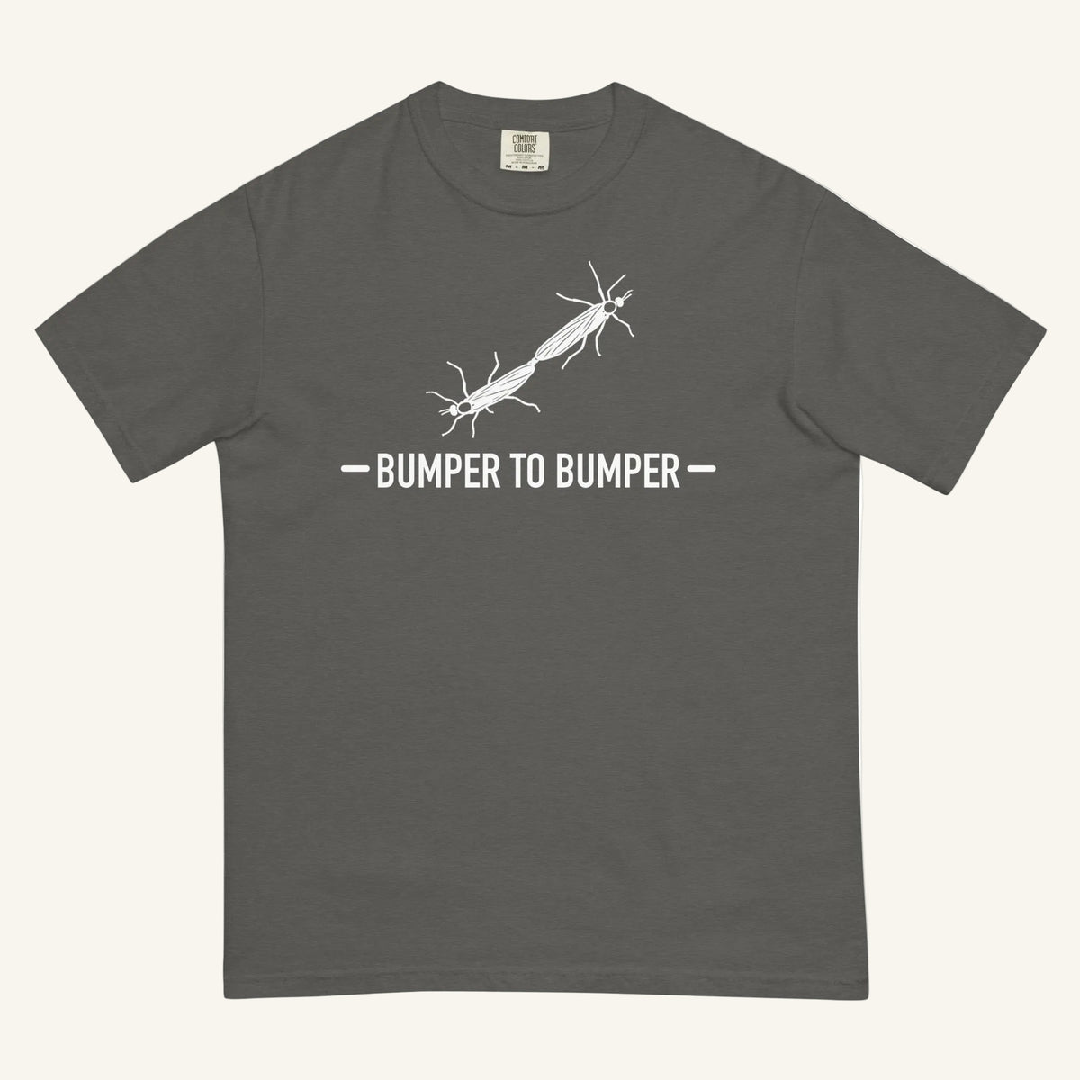 Bumper to Bumper Florida lovebug graphic t-shirt in pepper