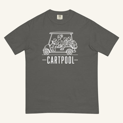 Cartpool Florida golf cart family graphic t-shirt in pepper