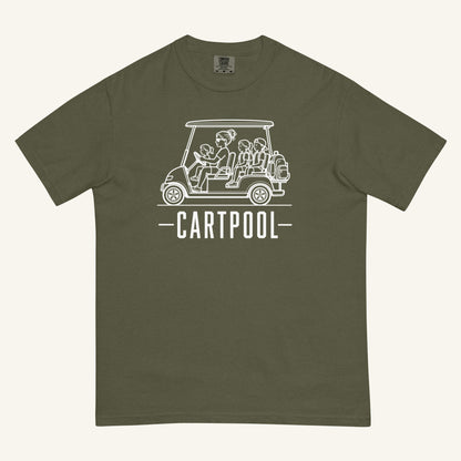 Cartpool Florida golf cart family graphic t-shirt in sage