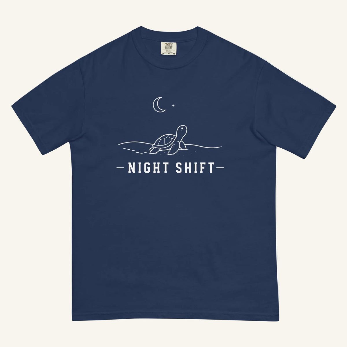 Night Shift Florida wildlife graphic t-shirt in true navy