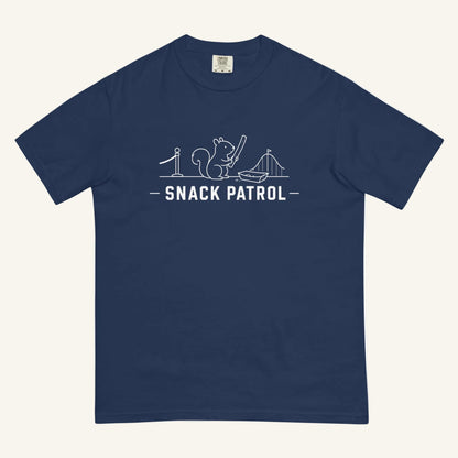 Snack Patrol Florida squirrel graphic t-shirt in true navy