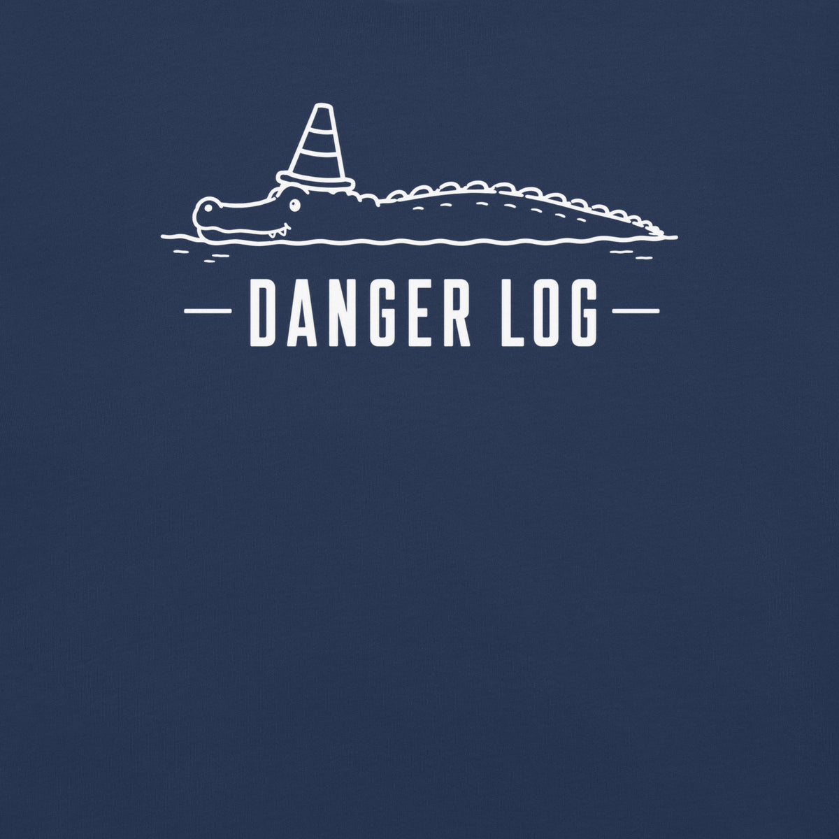 Danger Log Florida alligator graphic in true navy