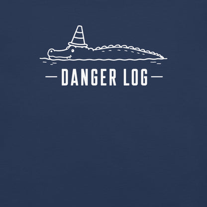 Danger Log Florida alligator graphic in true navy