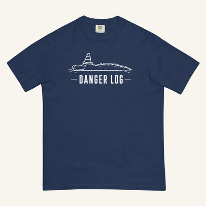 Danger Log Florida alligator graphic t-shirt in true navy