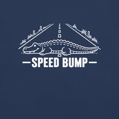 Speed Bump Florida alligator graphic in true navy