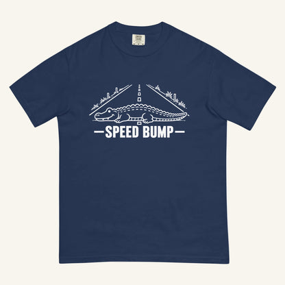 Speed Bump Florida alligator graphic t-shirt in true navy