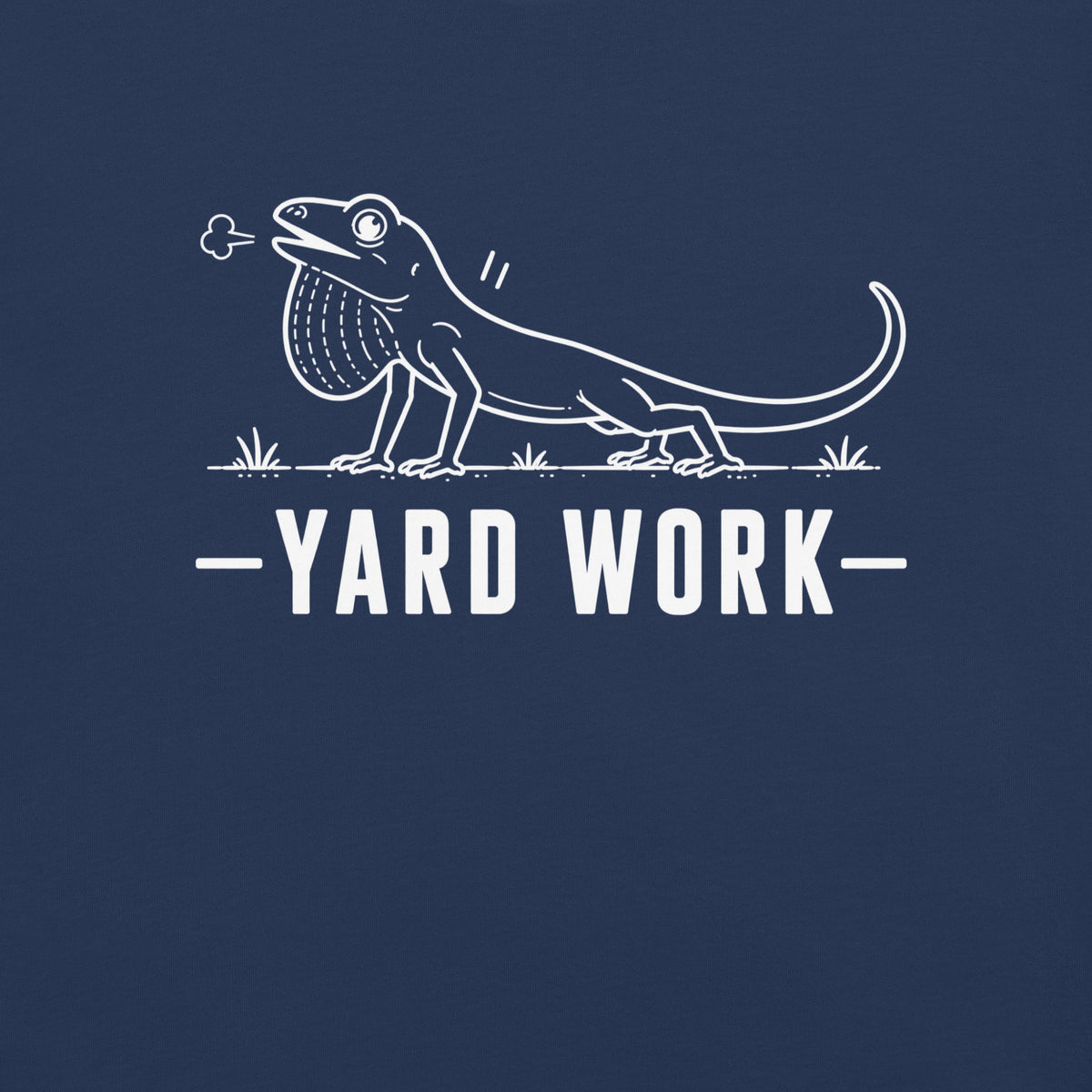 Yard Work Florida ibis graphic in true navy
