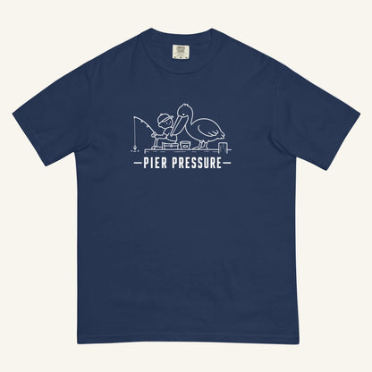Pier Pressure Florida coastal wildlife graphic t-shirt in true navy