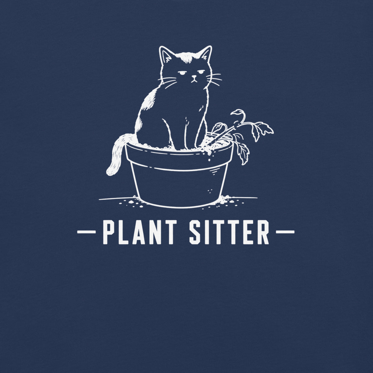 Plant Sitter Florida wildlife graphic in true navy