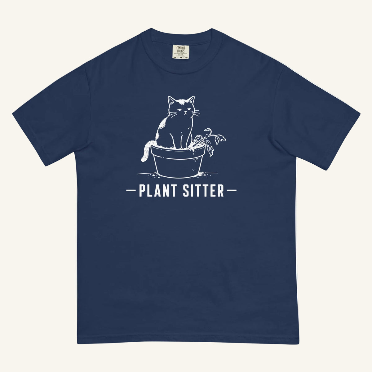 Plant Sitter Florida wildlife graphic t-shirt in true navy