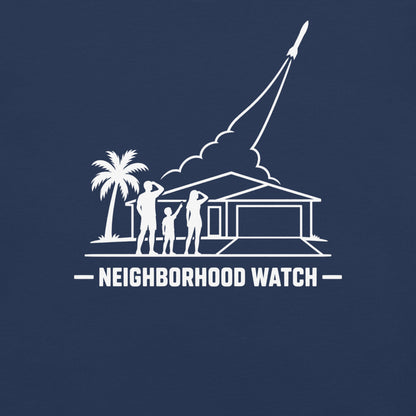 Neighborhood Watch Florida rocket launch in true navy