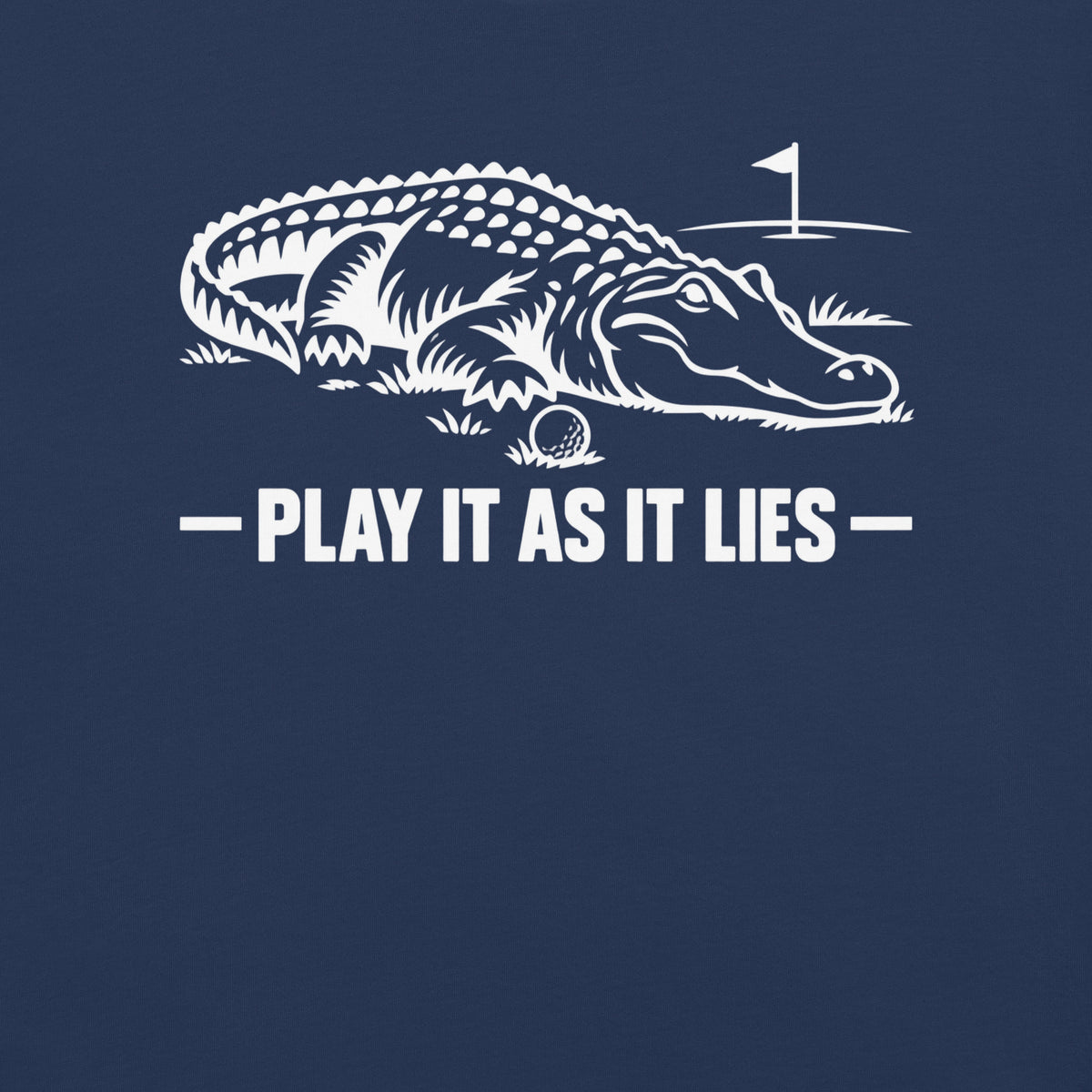 Play It As It Lies design in true navy