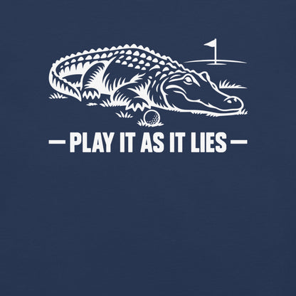 Play It As It Lies design in true navy
