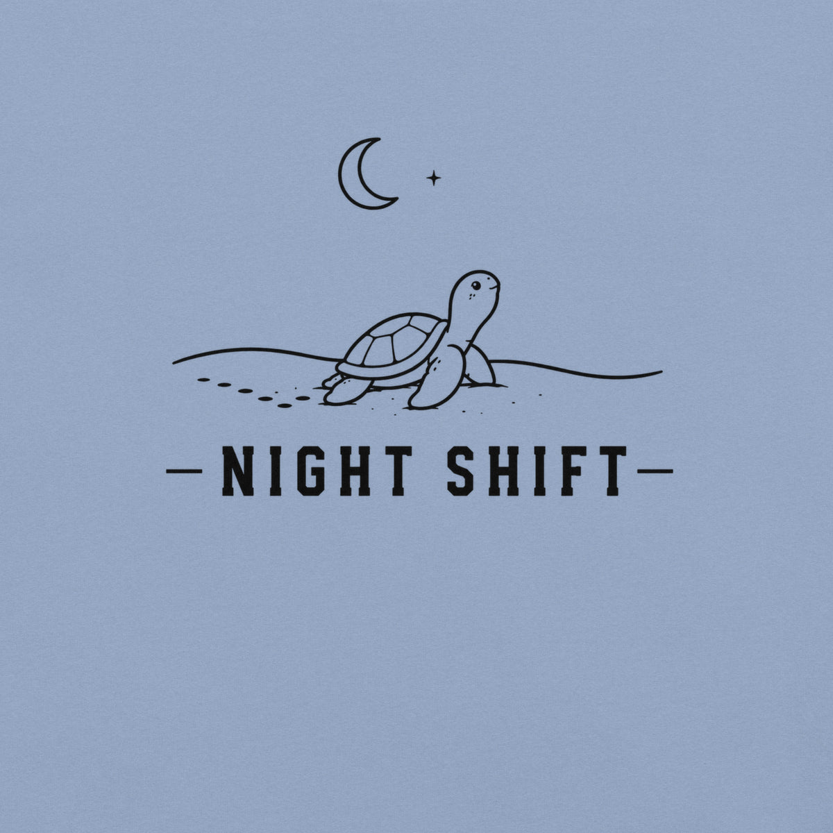 Night Shift Florida wildlife graphic in washed denim