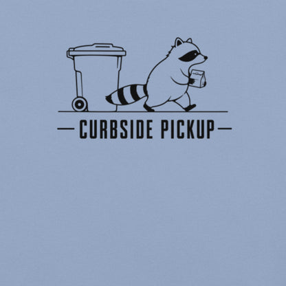 Curbside Pickup Florida raccoon graphic in washed denim