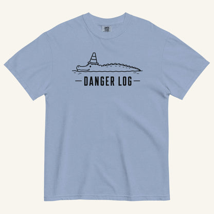 Danger Log Florida alligator graphic t-shirt in washed denim