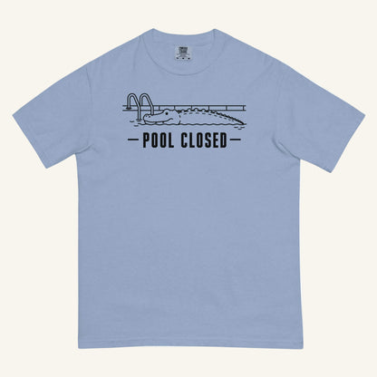 Pool Closed Florida alligator graphic t-shirt in washed denim