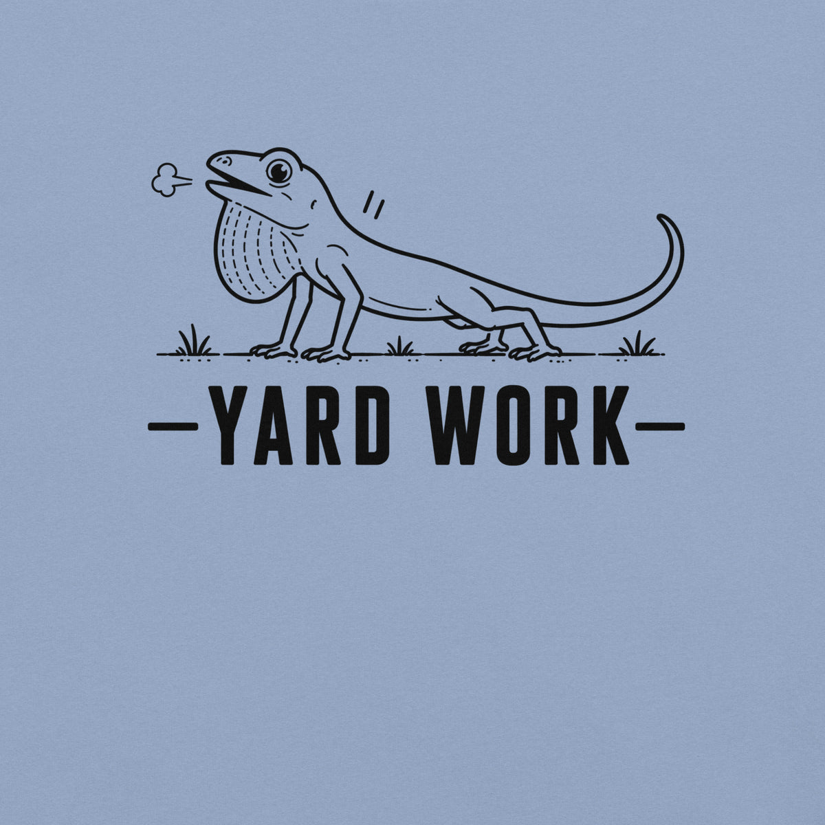 Yard Work Florida ibis graphic in washed denim