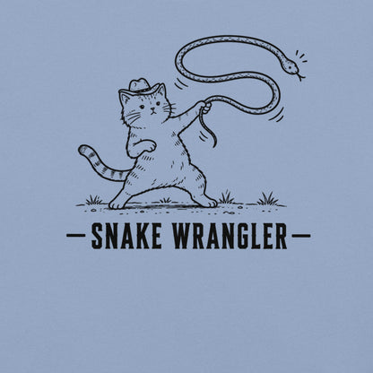 Snake Wrangler Florida snake graphic in washed in denim