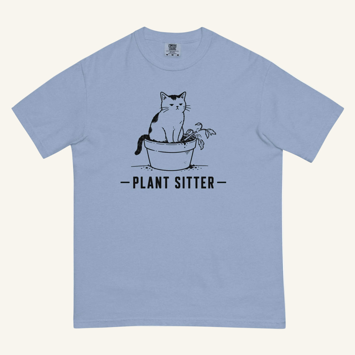 Plant Sitter Florida wildlife graphic t-shirt in washed denim