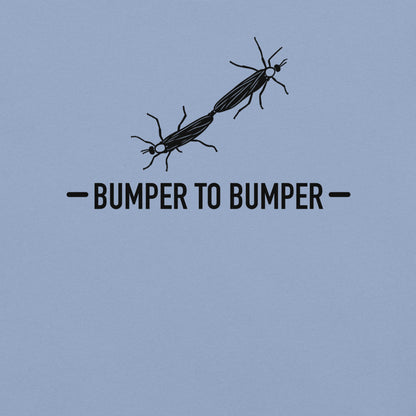 Bumper to Bumper Florida lovebug graphic in washed denim