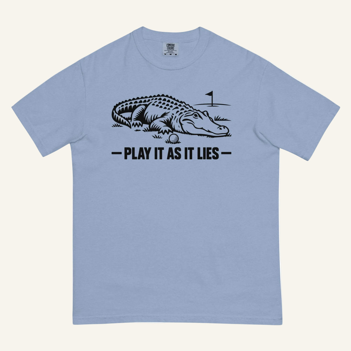 Play It As It Lies Tee in washed denim