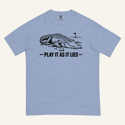 Play It As It Lies Tee in washed denim